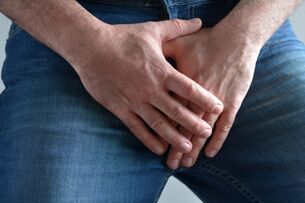 Sensação de peso na região perineal com inflamação aguda da próstata